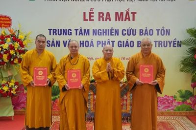 Hà Nội: Ra mắt Trung tâm Nghiên cứu và Bảo tồn Di sản Văn hóa Phật giáo Bắc Truyền