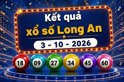 XSLA 3/10 - Kết quả xổ số Long An hôm nay ngày 3 tháng 10