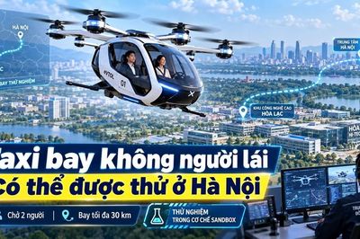 Hà Nội nghiên cứu thử taxi bay chở 2 người, tốc độ tối đa 130km/h
