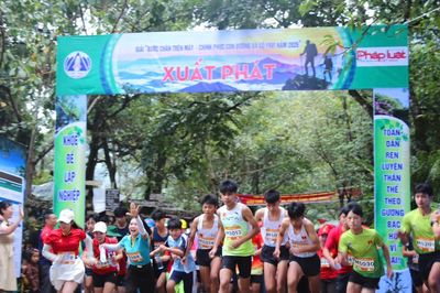 Vận động viên chinh phục thành công cung đường 5km giữa bản làng Sin Suối Hồ