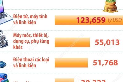 Bảy mặt hàng xuất khẩu trên 10 tỷ USD của Việt Nam trong 9 tháng năm 2026