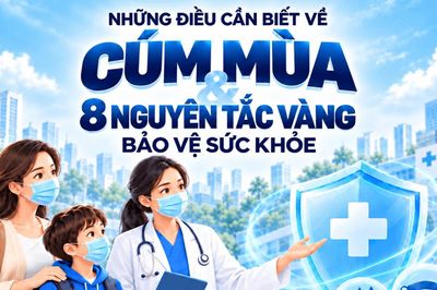 [Infographic] - Những điều cần biết về cúm mùa và 8 nguyên tắc vàng bảo vệ sức khỏe
