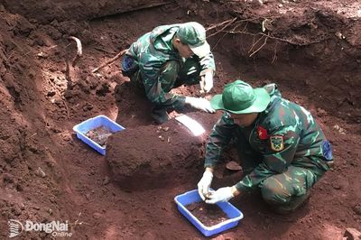 Đến ngày 3-10, Đội K76 Đồng Nai tìm kiếm được 35 hài cốt liệt sĩ
