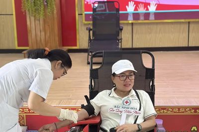 Gần 110 người dân xã Bắc Ninh Hòa tham gia hiến máu tình nguyện