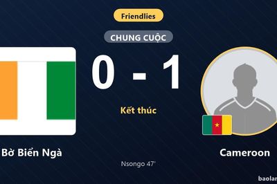 Nsongo tỏa sáng, Cameroon đánh bại chủ nhà Bờ Biển Ngà