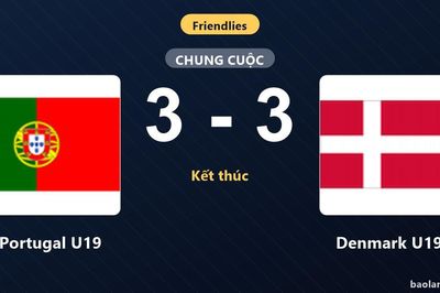 Thống kê trận đấu Portugal U19 3-3 Denmark U19: Màn rượt đuổi tỷ số mãn nhãn