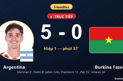 TRỰC TIẾPTrực tiếp Argentina vs Burkina Faso: Hiệp 2 bắt đầu, Argentina dẫn 5-0