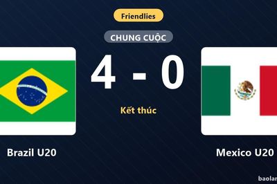 Brazil U20 thắng áp đảo Mexico U20 trong trận giao hữu tại Murcia