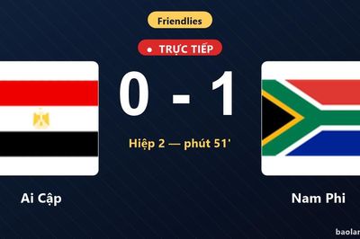 TRỰC TIẾPTrực tiếp Ai Cập vs Nam Phi: Nam Phi mở tỷ số