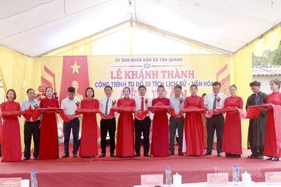 Khánh thành công trình tu bổ Di tích lịch sử - văn hóa Đền Trần tại xã Tân Quang