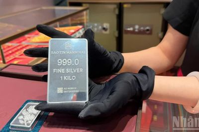 Sáng 5/10, giá bạc thế giới tăng nhẹ