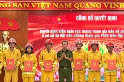 Phường Liên Chiểu ra mắt Đội Dân phòng PCCC và lực lượng bảo vệ ANTT ở cơ sở