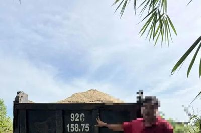 Đà Nẵng: Khởi tố người khai thác trái phép hơn 1.700m³ cát