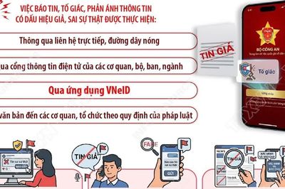 Người dân có thể phản ánh, tố giác tin giả qua VneID từ ngày 5/10/2026