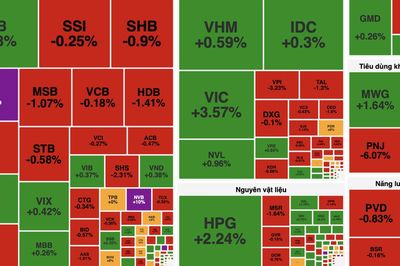 VN-Index tăng hơn 15 điểm nhưng thanh khoản suy yếu