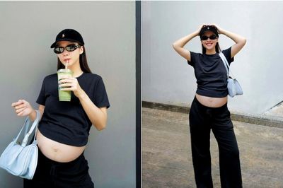 Mang bầu đẹp như Khả Ngân, đâu là bí quyết?