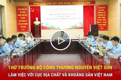 Thứ trưởng Bộ Công Thương Nguyễn Việt Sơn làm việc với Cục Địa chất và Khoáng sản Việt Nam