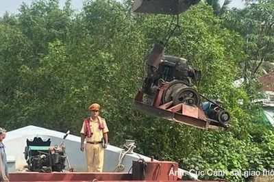 Xử lý 12 vụ liên quan đến khai thác, vận chuyển cát, sỏi trái phép