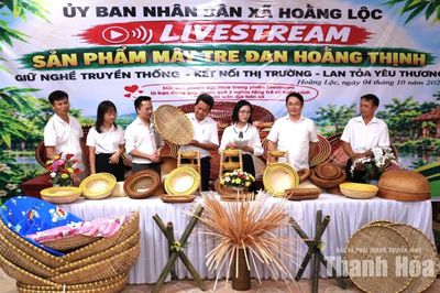 Livestream giới thiệu, quảng bá sản phẩm mây tre đan Hoằng Thịnh