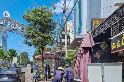 Phường Pleiku và Diên Hồng: Kẻ vạch vỉa hè, ưu tiên không gian cho người đi bộ