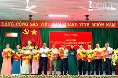 Xã Ninh Hải sắp xếp, kiện toàn các tổ chức đảng