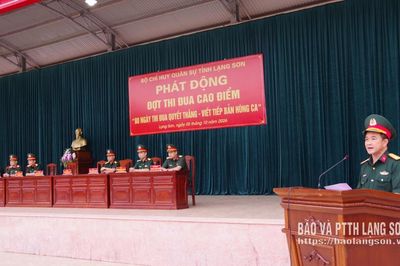 Bộ Chỉ huy Quân sự tỉnh phát động đợt thi đua cao điểm “80 ngày thi đua quyết thắng - Viết tiếp bản hùng ca”