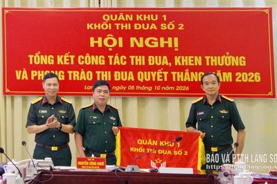 Khối thi đua số 2 Quân khu 1 tổng kết phong trào thi đua năm 2026
