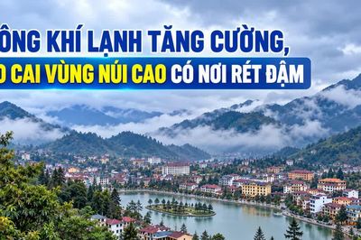 Không khí lạnh tăng cường, Lào Cai vùng núi cao có nơi rét đậm