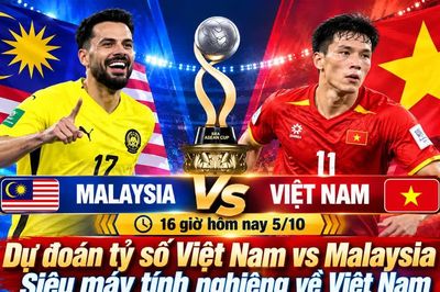Dự đoán tỷ số Việt Nam vs Malaysia (16 giờ hôm nay 5/10): Siêu máy tính nghiêng về Việt Nam