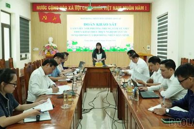 HĐND tỉnh Lào Cai khảo sát việc thực hiện Nghị quyết số 30 tại phường Trung Tâm