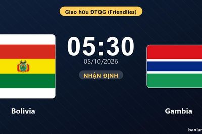 Trận Bolivia vs Gambia bị hủy