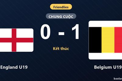 Thống kê trận đấu England U19 0-1 Belgium U19: Belgium U19 giành chiến thắng chung cuộc