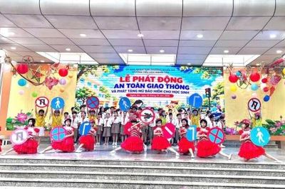 Trường Tiểu học Nghĩa Tân: Lan tỏa thông điệp 'An toàn là trên hết'