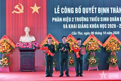 Quân khu 9: Thành lập Phân hiệu 2 Trường Thiếu sinh quân miền Nam