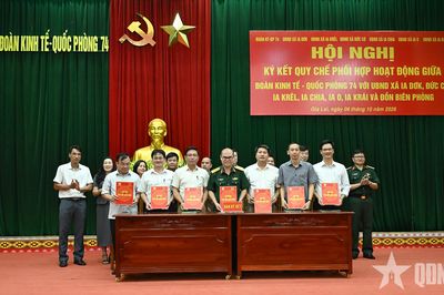 Đoàn Kinh tế - Quốc phòng 74 (Binh đoàn 15) phát huy sức mạnh tổng hợp, xây dựng địa bàn biên giới vững mạnh