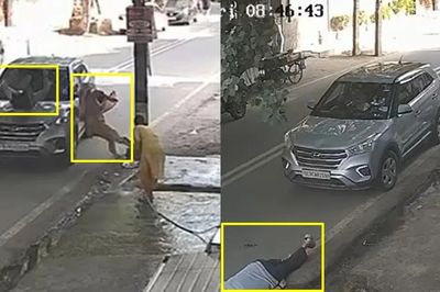 Nữ tài xế lái SUV Hyundai Creta tông cặp vợ chồng già rồi bỏ chạy