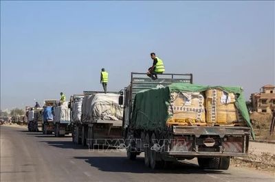 Ai Cập đưa hơn 2.600 tấn hàng cứu trợ vào Gaza