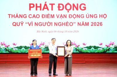 Bắc Ninh phát động Tháng cao điểm vận động ủng hộ Quỹ “Vì người nghèo” năm 2026