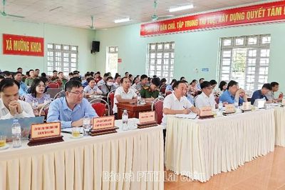 Đoàn đại biểu Quốc hội tỉnh tiếp xúc cử tri xã Mường Khoa