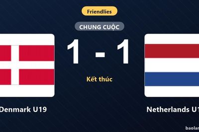Netherlands U19 gỡ hòa phút 90, chia điểm kịch tính với Denmark U19