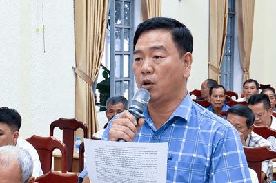 Cử tri xã Nam Ban Lâm Hà đề nghị đầu tư hạ tầng, bảo đảm chế độ đối với viên chức