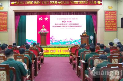 Quyết tâm hoàn thành các mục tiêu, chỉ tiêu nhiệm vụ quân sự, quốc phòng năm 2026