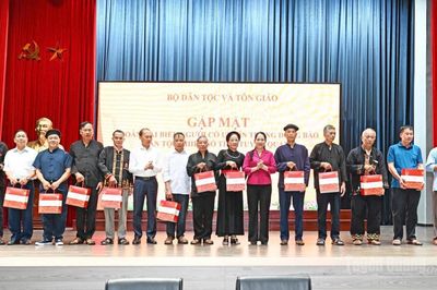Lãnh đạo Bộ Dân tộc và Tôn giáo gặp mặt Đoàn đại biểu người có uy tín tiêu biểu tỉnh Tuyên Quang