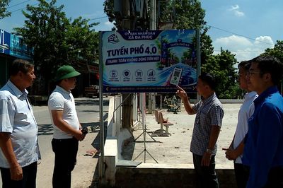 Xã Đa Phúc đẩy mạnh chuyển đổi số, ngay từ tuyến phố quê