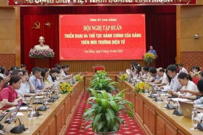 Tập huấn triển khai 4 thủ tục hành chính của Đảng trên môi trường điện tử