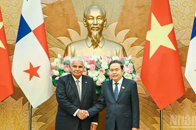 [Ảnh] Chủ tịch Quốc hội Trần Thanh Mẫn hội kiến Tổng thống Panama Jose Raul Mulino