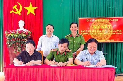 Xã vùng cao Cà Đam nỗ lực xây dựng 'xã không ma túy'