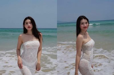 'Mẹ bỉm sữa' Quỳnh Châu khoe dáng quyến rũ, đẹp không kém thời son rỗi
