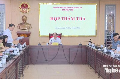 Ban Pháp chế HĐND tỉnh họp thẩm tra một số dự thảo nghị quyết
