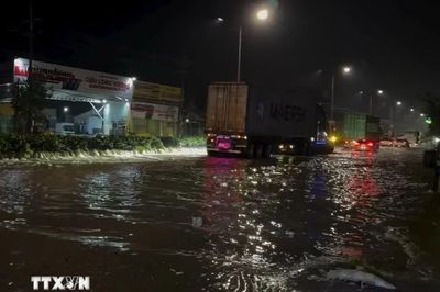 Ngập kéo dài do mưa lớn ở phía Bắc Thành phố Hồ Chí Minh